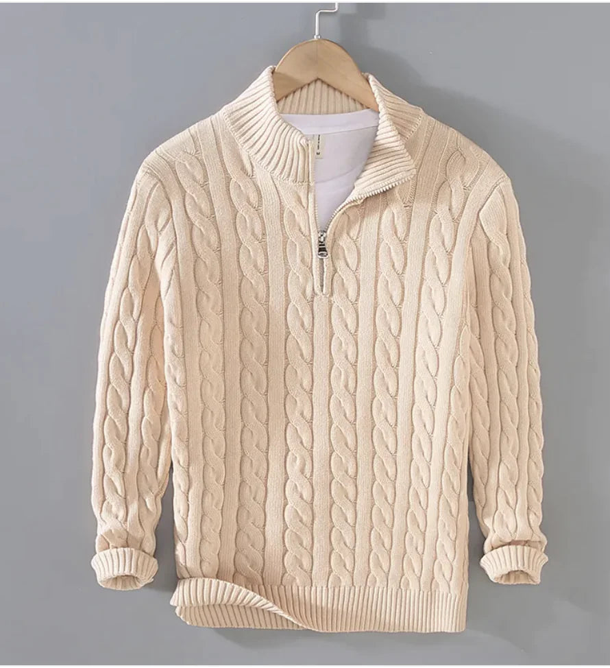 LUCCA QUARTER-ZIP SWEATER