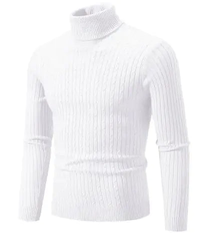 LORENZO CABLE KNIT TURTLENECK