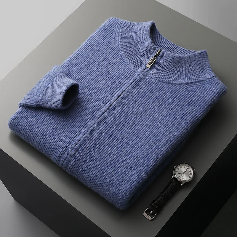 BERGAMO CASHMERE FULL-ZIP JUMPER