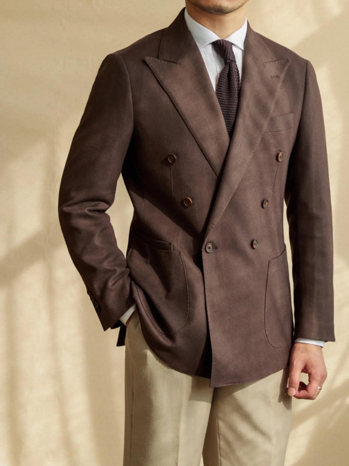 TRENTO LINEN DOUBLE-BREASTED SUIT