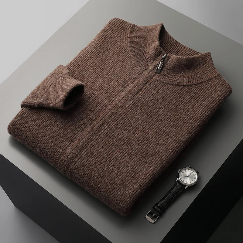 BERGAMO CASHMERE FULL-ZIP JUMPER