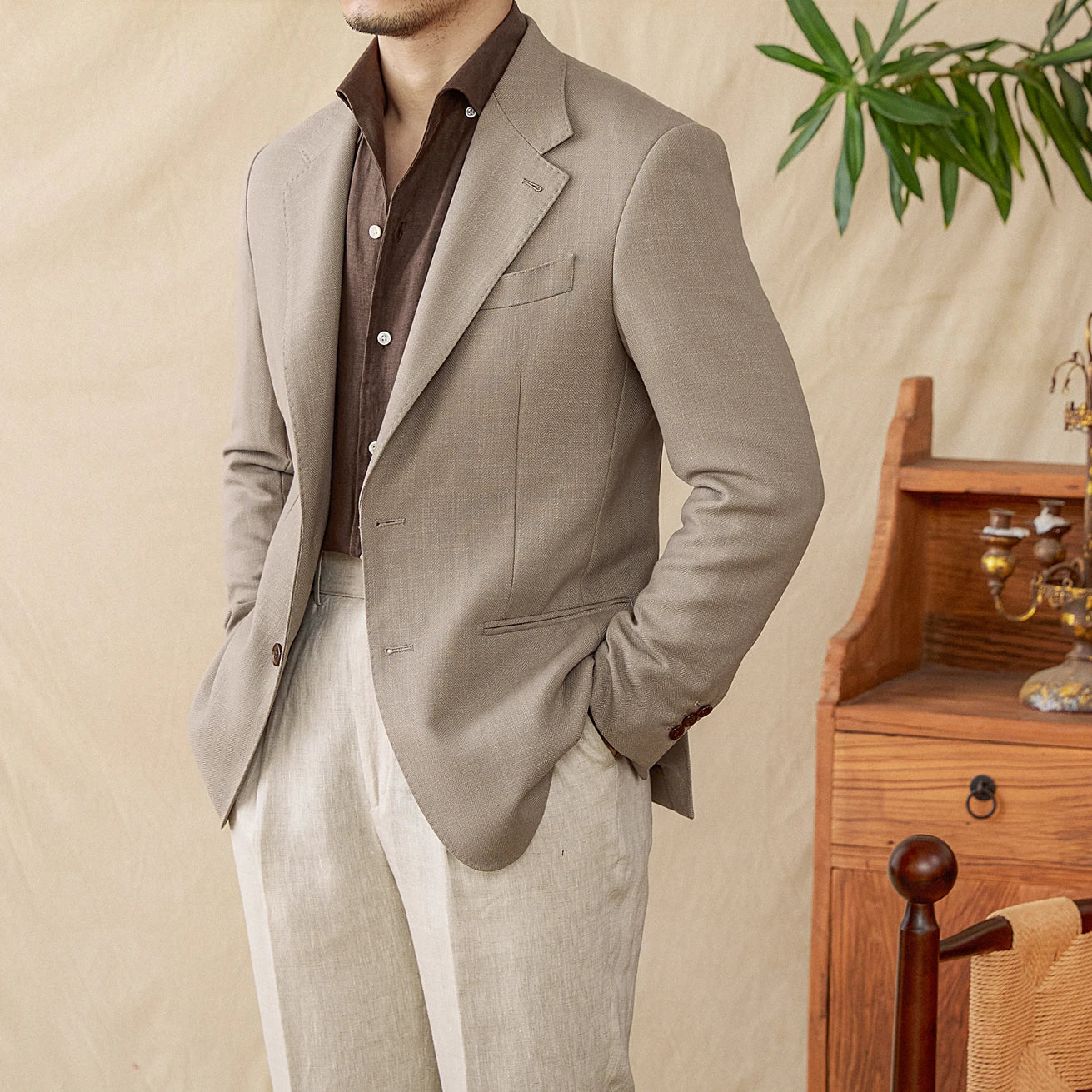 MILANESE HERITAGE LINEN BLAZER