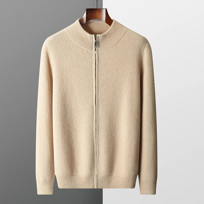 BERGAMO CASHMERE FULL-ZIP JUMPER