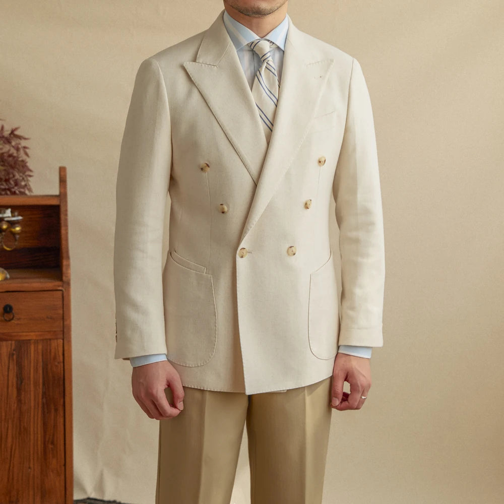 TRENTO LINEN DOUBLE-BREASTED SUIT