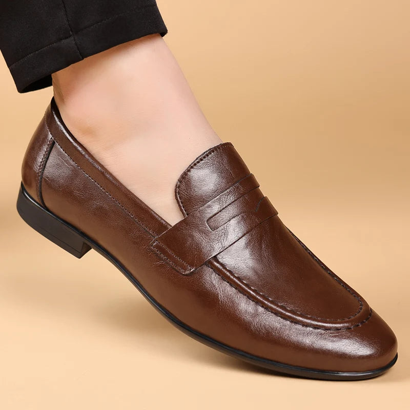 BRESCIA LEATHER LOAFERS