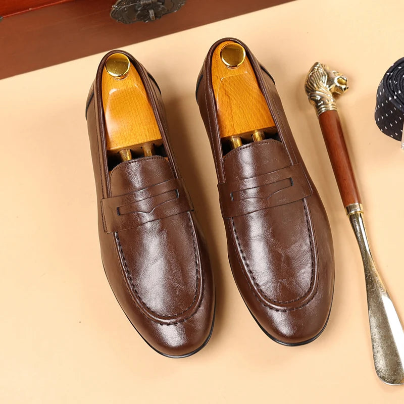 BRESCIA LEATHER LOAFERS