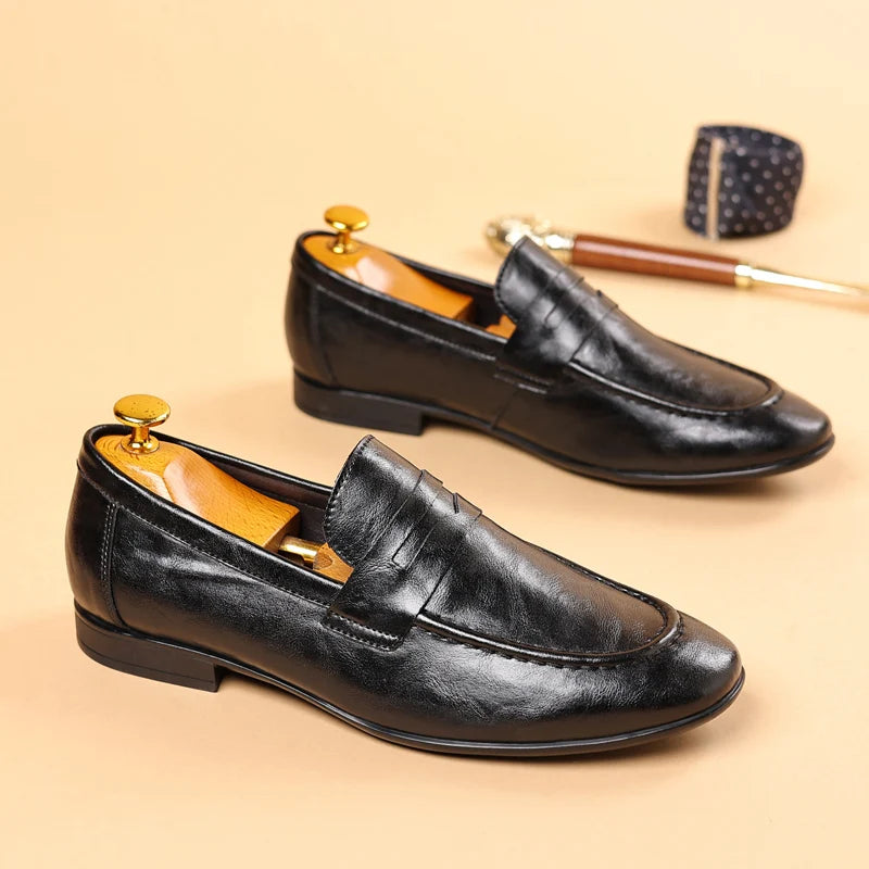 BRESCIA LEATHER LOAFERS