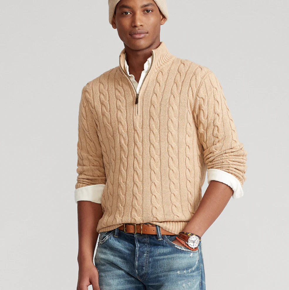 LUCCA QUARTER-ZIP SWEATER