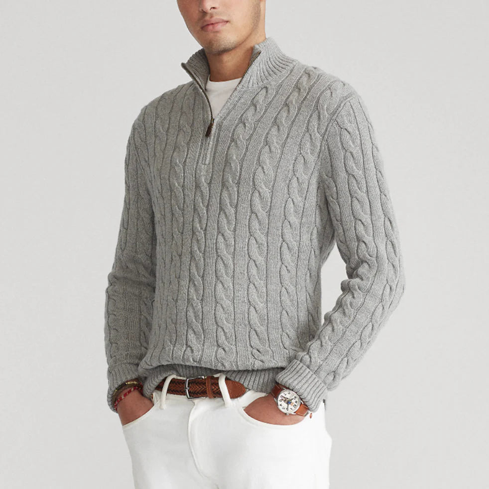 LUCCA QUARTER-ZIP SWEATER