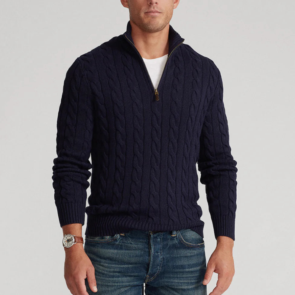 LUCCA QUARTER-ZIP SWEATER