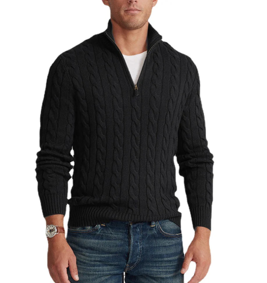 LUCCA QUARTER-ZIP SWEATER