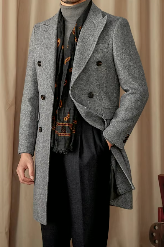 NOVARA HERRINGBONE COAT