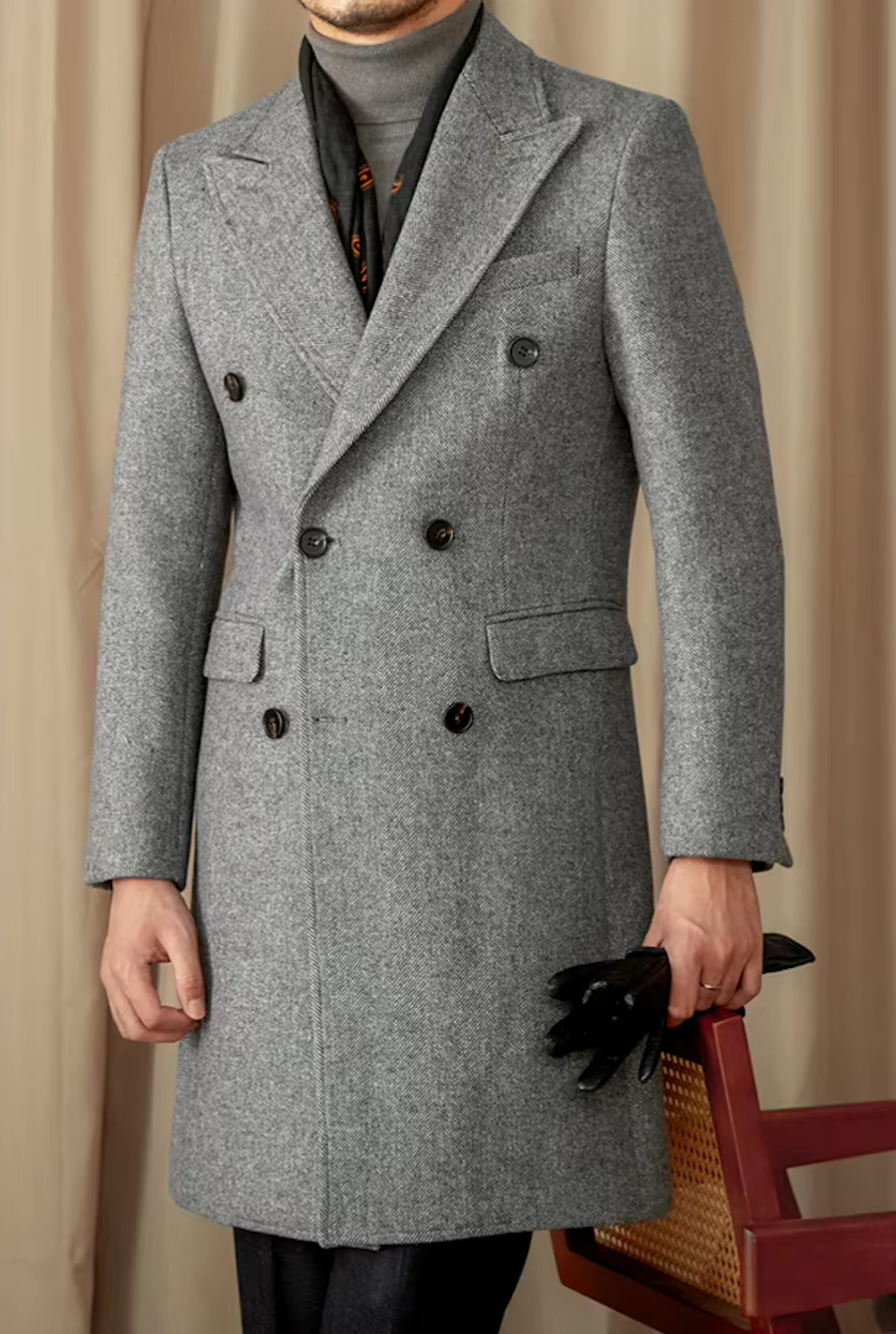 NOVARA HERRINGBONE COAT