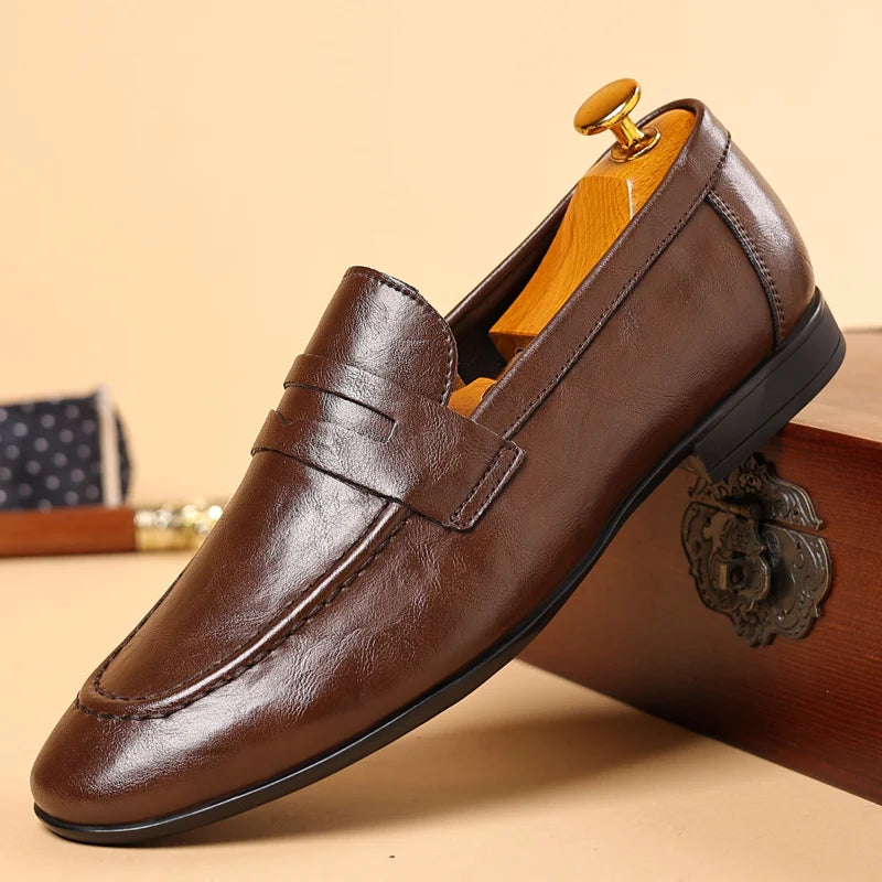 BRESCIA LEATHER LOAFERS