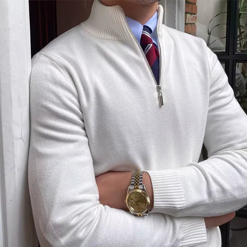 TORINO QUARTER-ZIP TURTLENECK