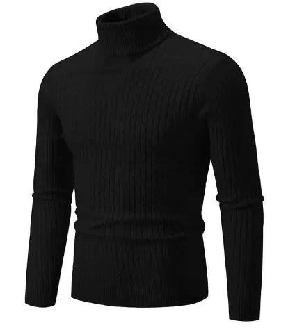 LORENZO CABLE KNIT TURTLENECK